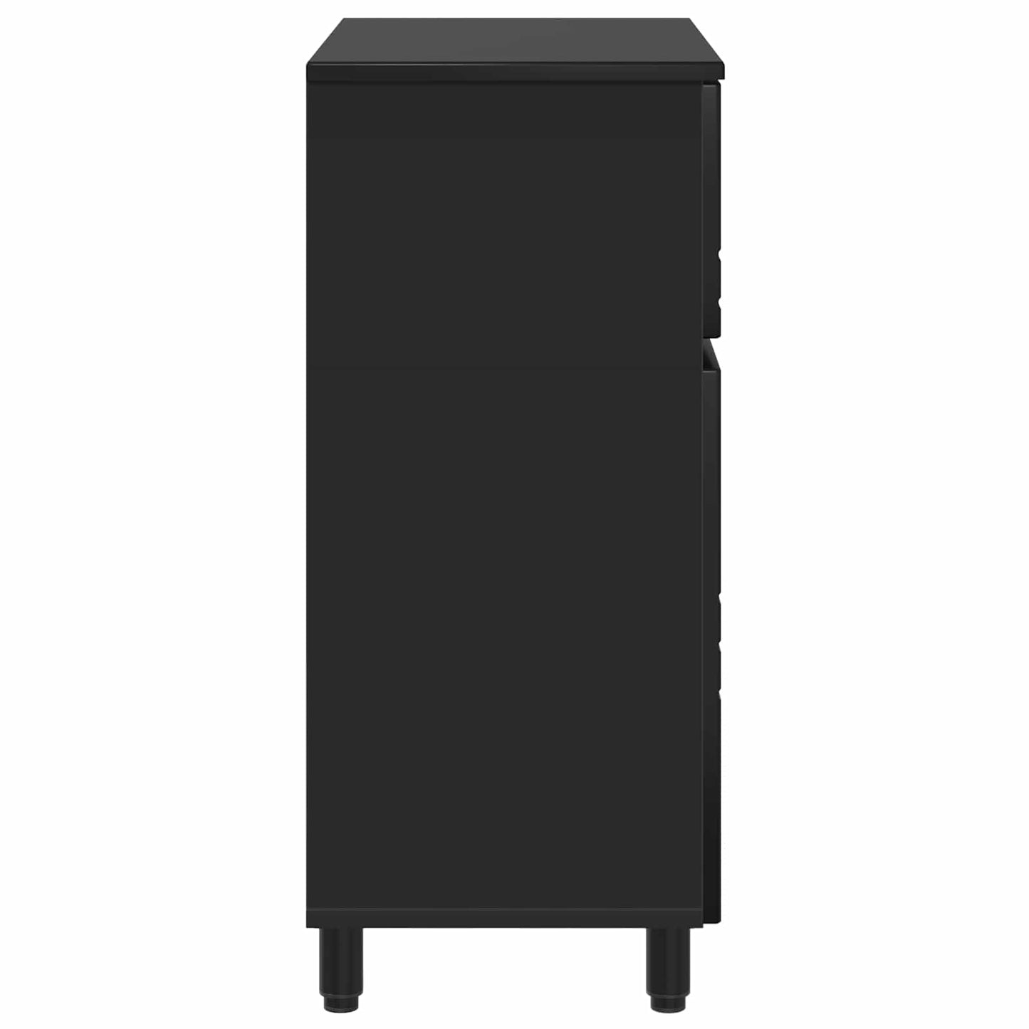 vidaXL Bathroom Vanity Unit Black 60 x 35 x 80 cm Engineered Wood
