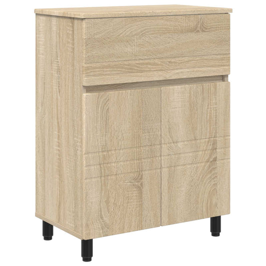 vidaXL Bathroom Vanity Unit Sonoma Oak 60 x 35 x 80 cm Engineered Wood