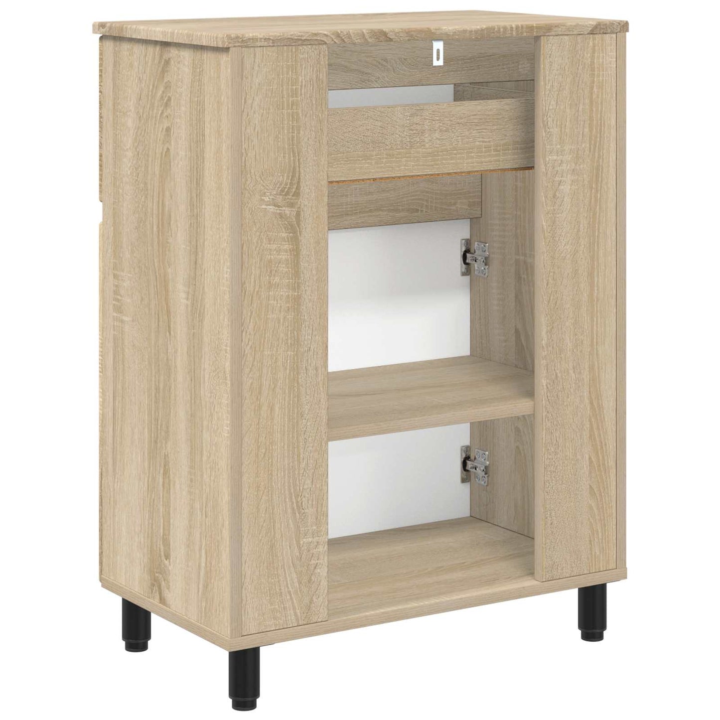 vidaXL Bathroom Vanity Unit Sonoma Oak 60 x 35 x 80 cm Engineered Wood