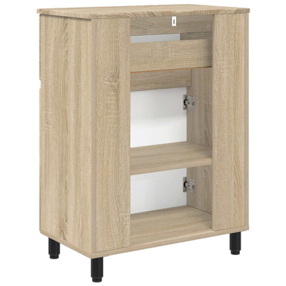 vidaXL Bathroom Vanity Unit Sonoma Oak 60 x 35 x 80 cm Engineered Wood
