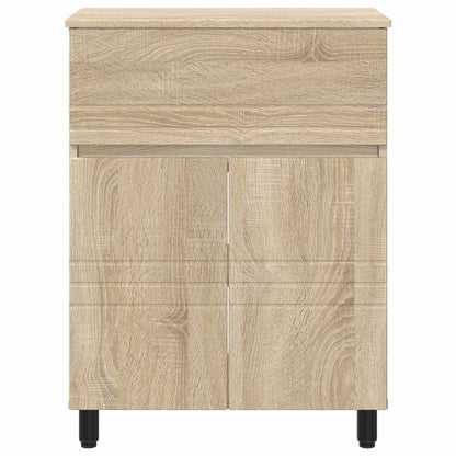 vidaXL Bathroom Vanity Unit Sonoma Oak 60 x 35 x 80 cm Engineered Wood