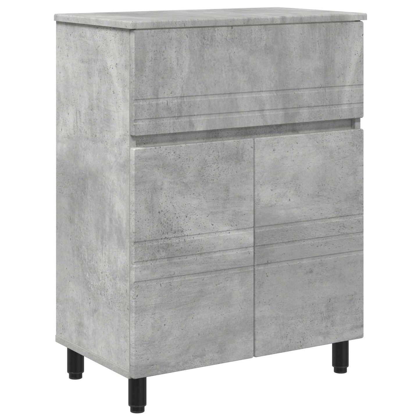 vidaXL Bathroom Vanity Unit Concrete Grey 60 x 35 x 80 cm