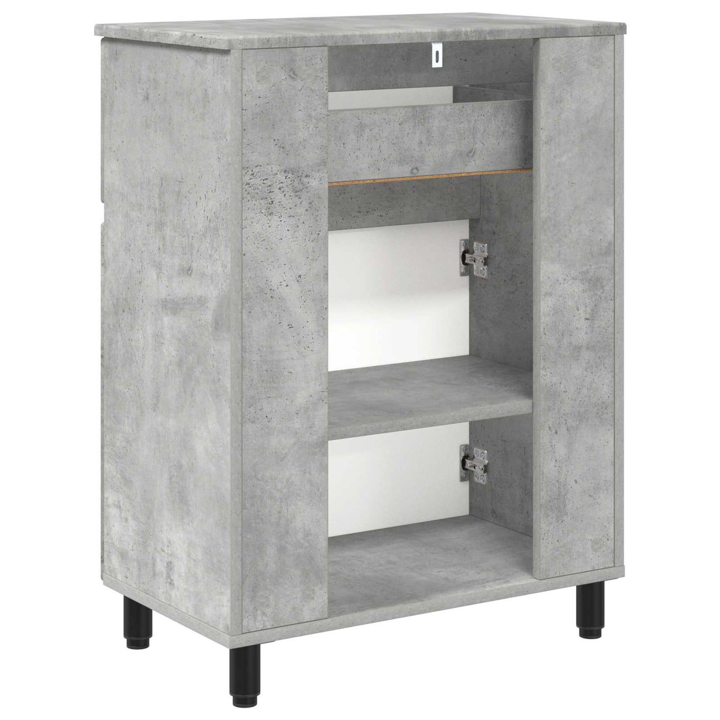 vidaXL Bathroom Vanity Unit Concrete Grey 60 x 35 x 80 cm