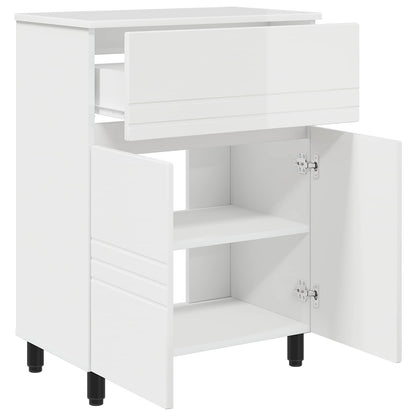 vidaXL Bathroom Vanity Unit High Gloss White 60 x 35 x 80 cm