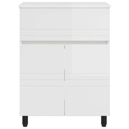 vidaXL Bathroom Vanity Unit High Gloss White 60 x 35 x 80 cm