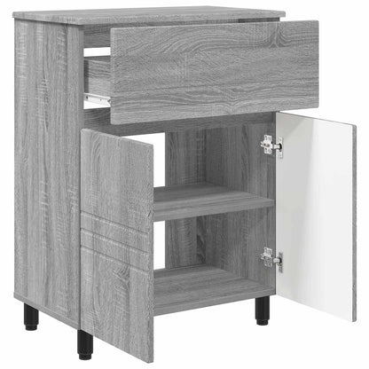 vidaXL Bathroom Vanity Unit Grey Sonoma 60 x 35 x 80 cm