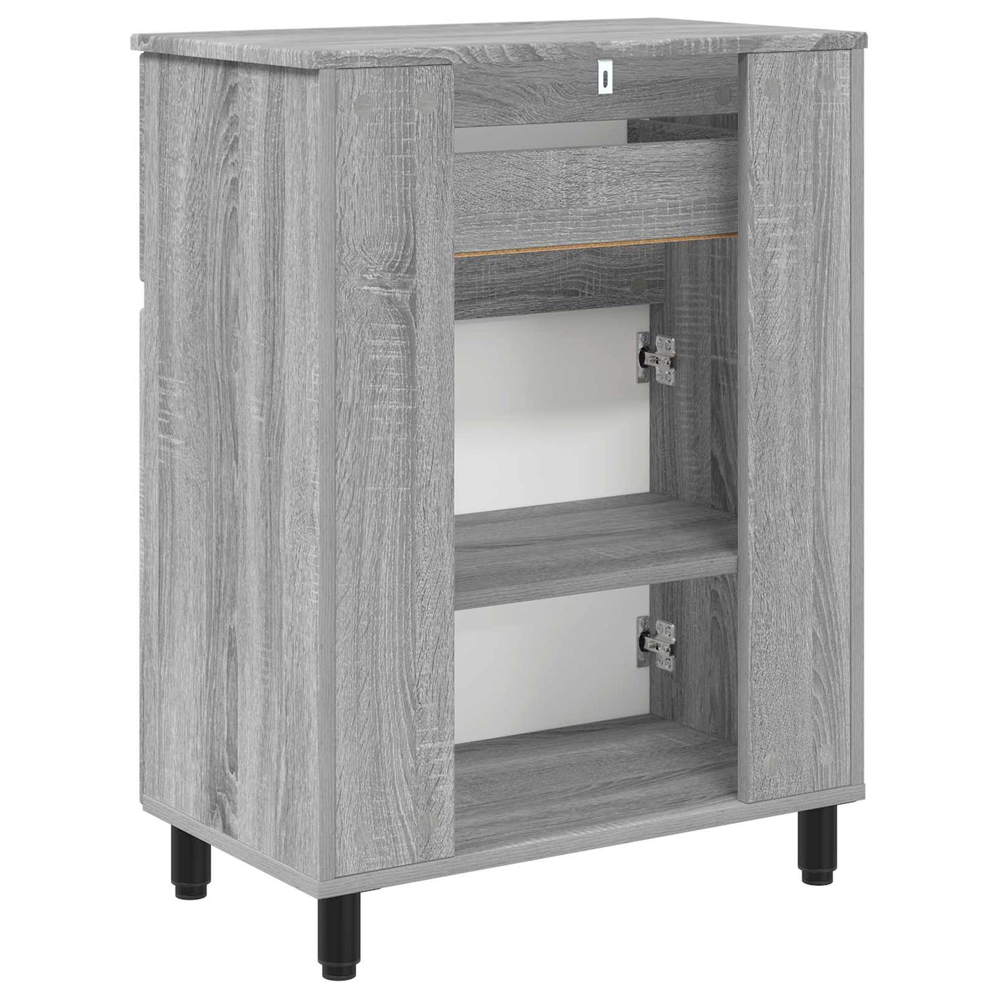vidaXL Bathroom Vanity Unit Grey Sonoma 60 x 35 x 80 cm