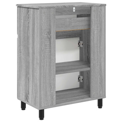 vidaXL Bathroom Vanity Unit Grey Sonoma 60 x 35 x 80 cm