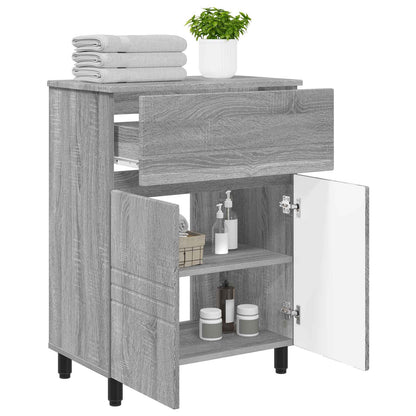 vidaXL Bathroom Vanity Unit Grey Sonoma 60 x 35 x 80 cm