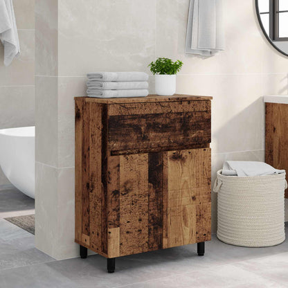 vidaXL Bathroom Vanity Unit Old Wood 60 x 35 x 80 cm Engineered Wood