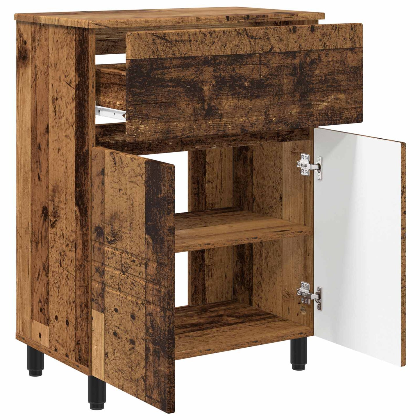 vidaXL Bathroom Vanity Unit Old Wood 60 x 35 x 80 cm Engineered Wood