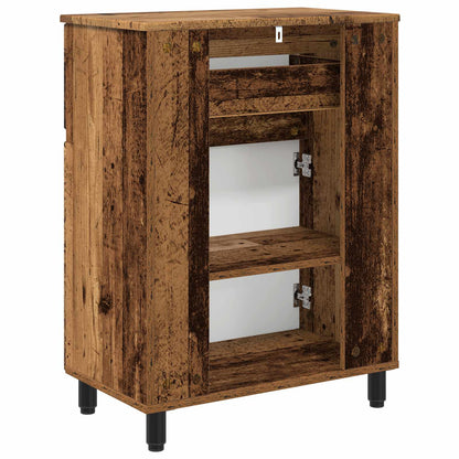 vidaXL Bathroom Vanity Unit Old Wood 60 x 35 x 80 cm Engineered Wood