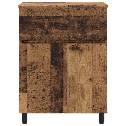 vidaXL Bathroom Vanity Unit Old Wood 60 x 35 x 80 cm Engineered Wood