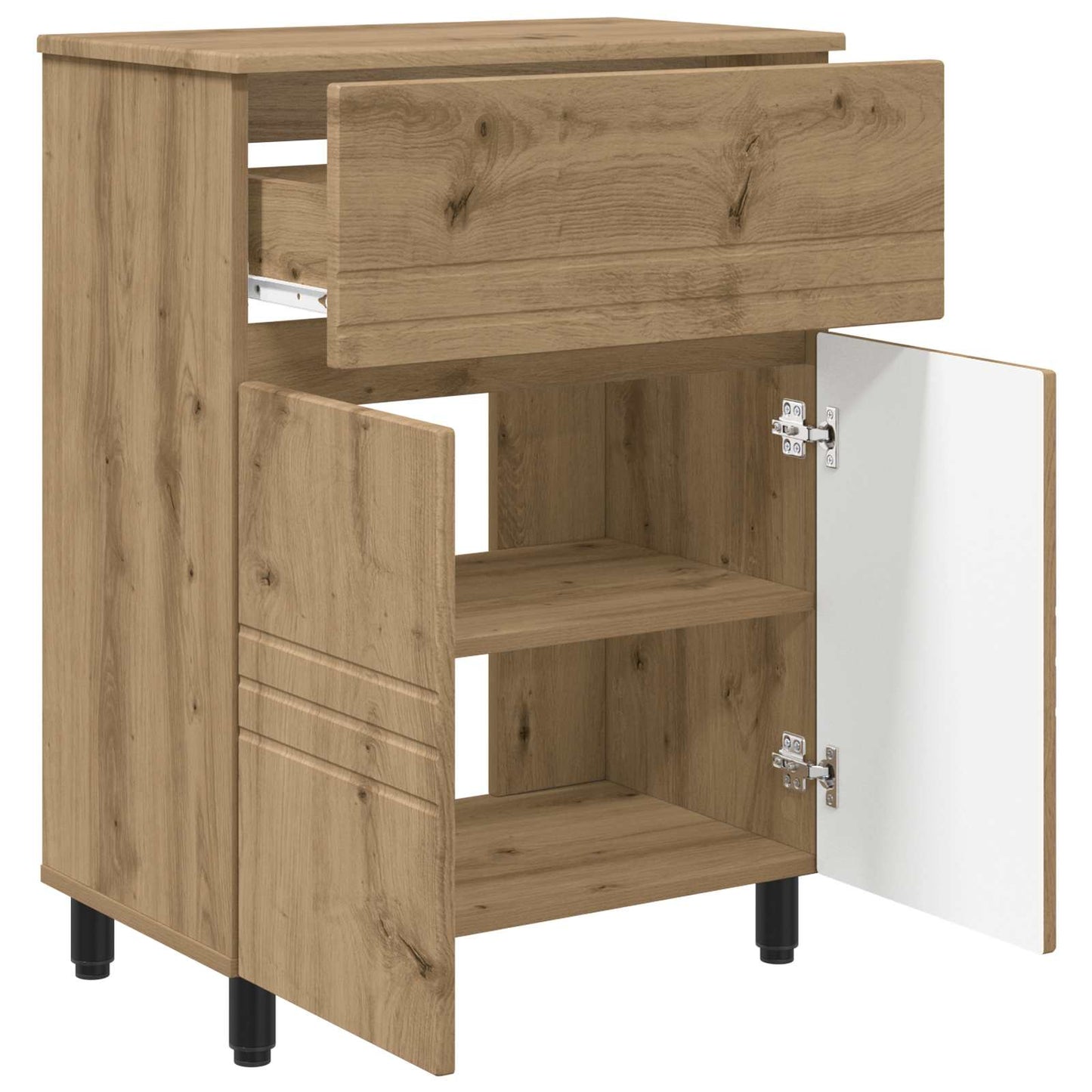 vidaXL Bathroom Vanity Unit Artisan Oak 60 x 35 x 80 cm