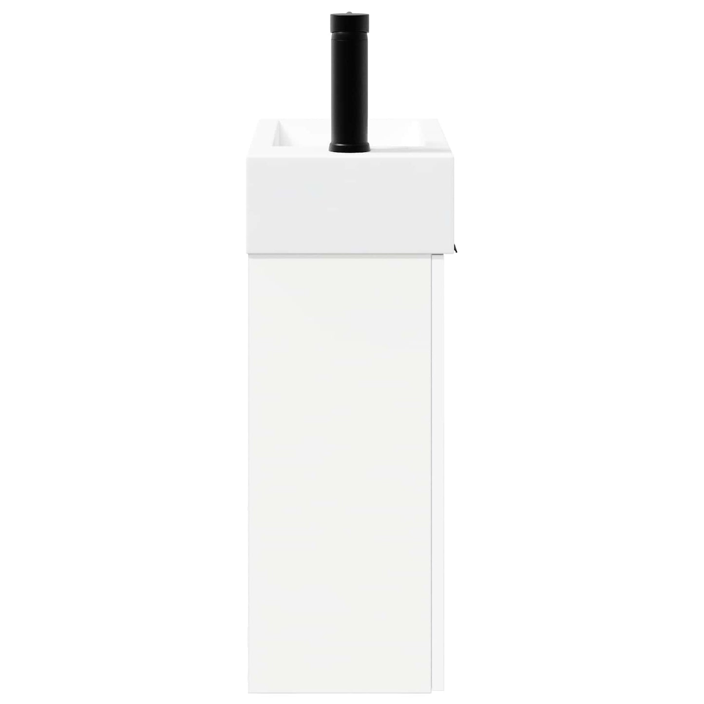 vidaXL Bathroom Vanity Unit with Tap White 45.5 x 22.5 x 84 cm