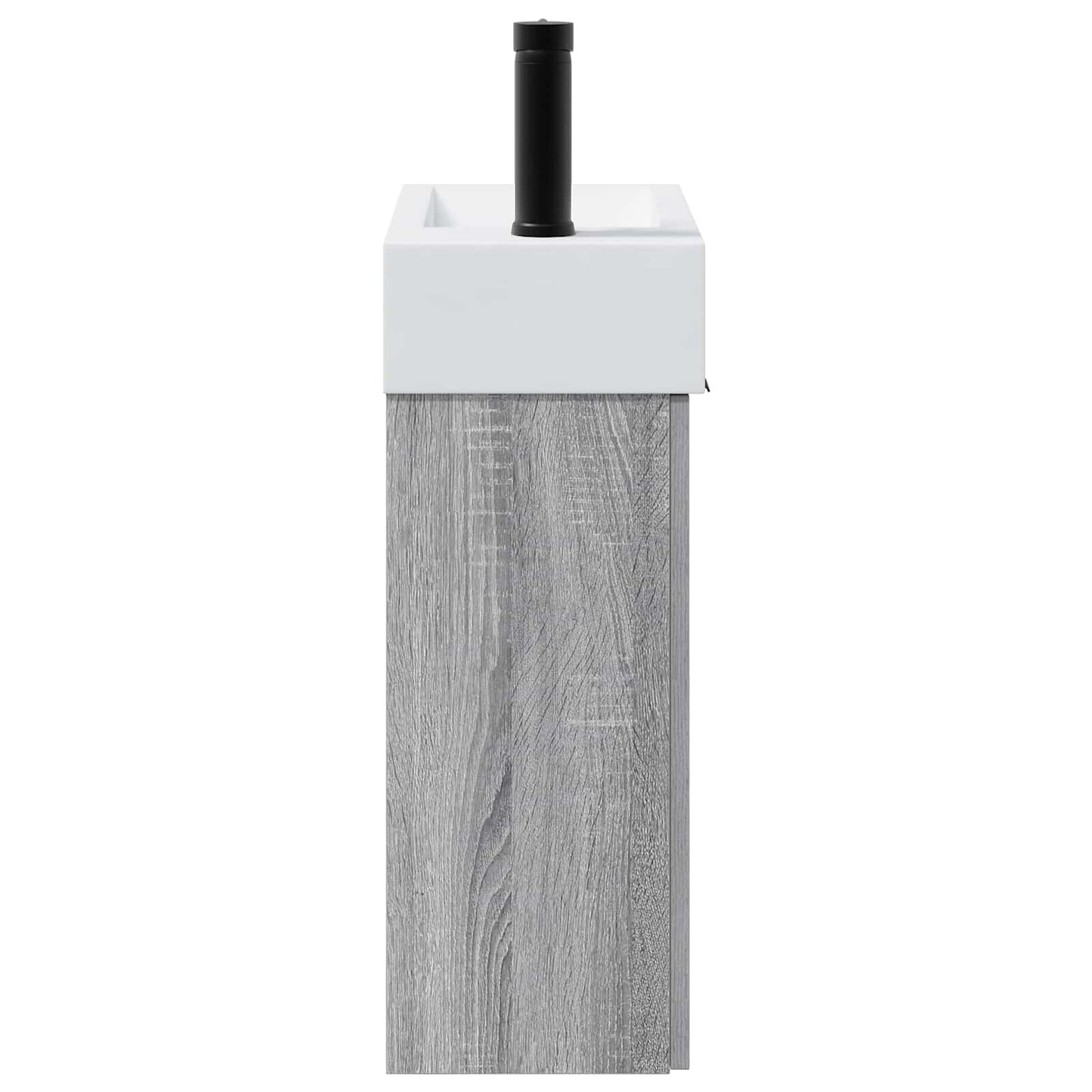 vidaXL Bathroom Vanity Unit with Tap Grey Sonoma 45.5 x 22.5 x 84 cm