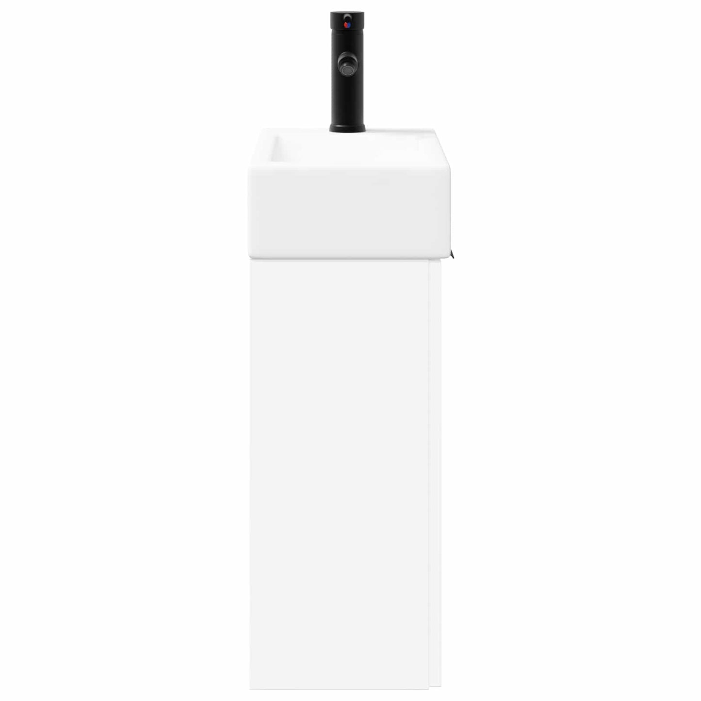 vidaXL Bathroom Vanity Unit with Tap White 45.5 x 22.5 x 84 cm