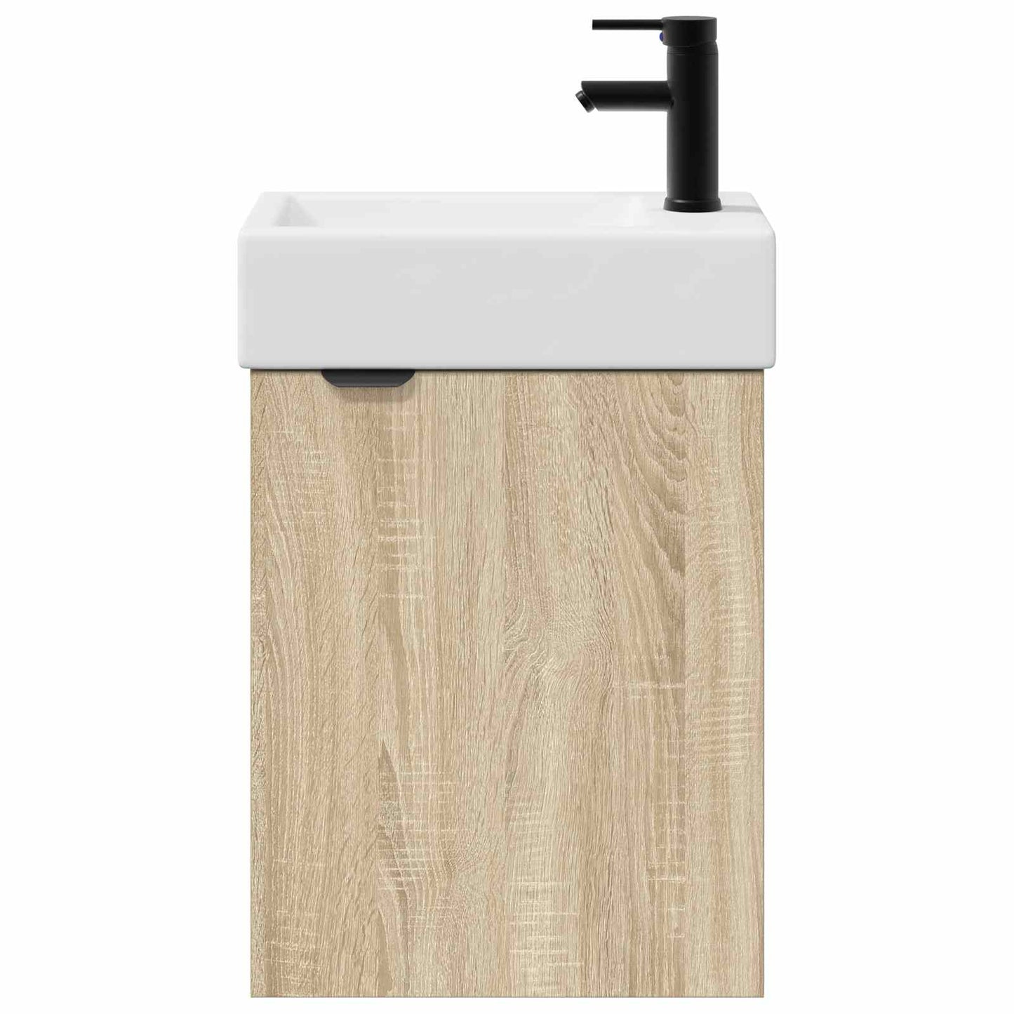 vidaXL Bathroom Vanity Unit with Tap Sonoma Oak 45.5 x 22.5 x 84 cm