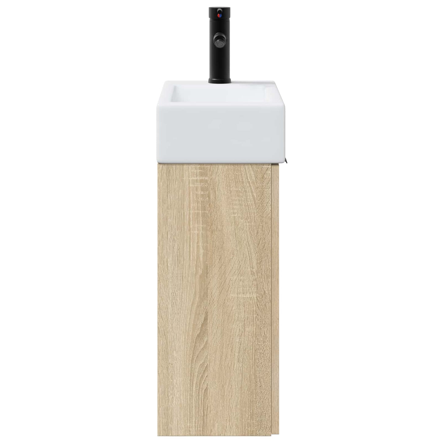 vidaXL Bathroom Vanity Unit with Tap Sonoma Oak 45.5 x 22.5 x 84 cm