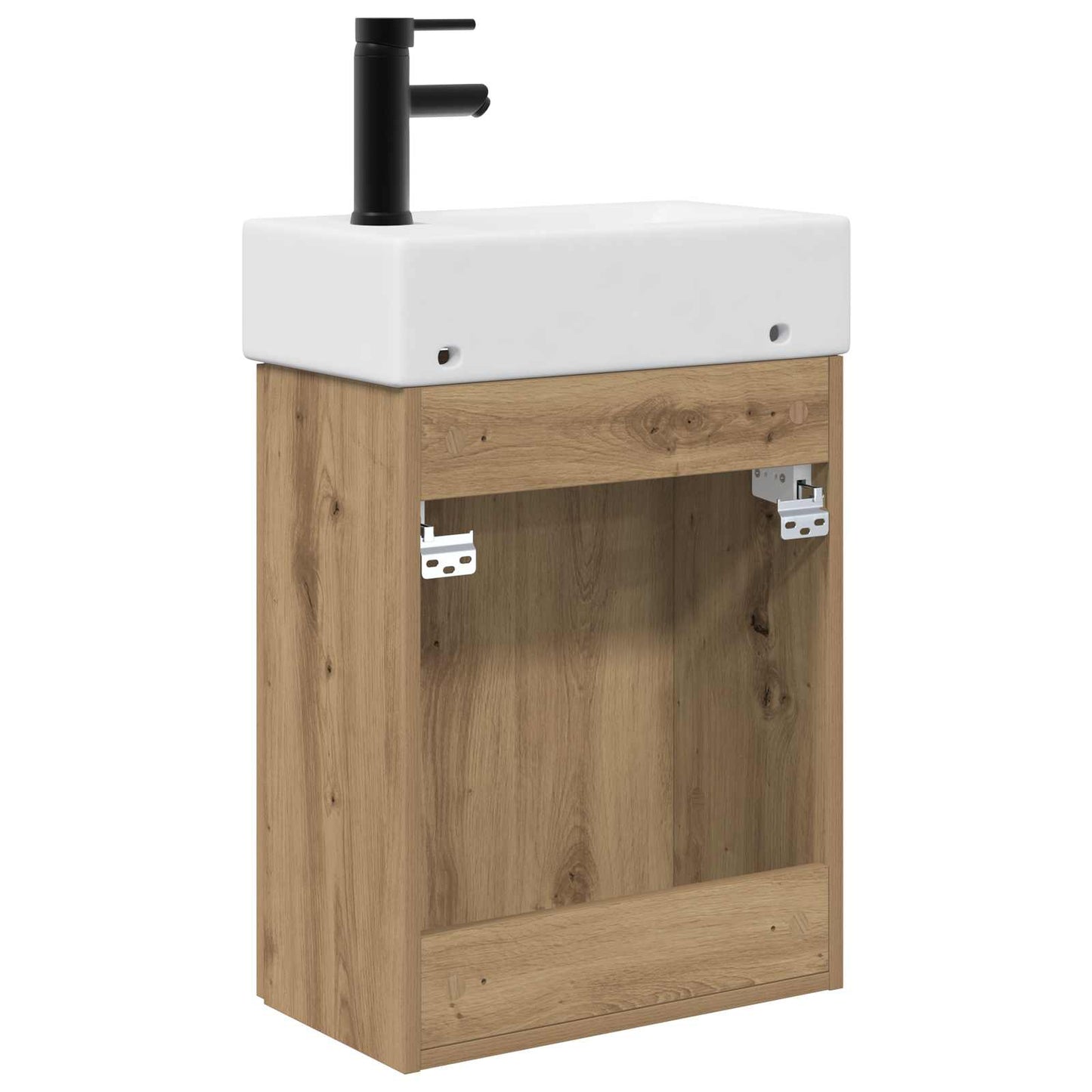 vidaXL Bathroom Vanity Unit with Tap Artisan Oak 45.5 x 22.5 x 84 cm