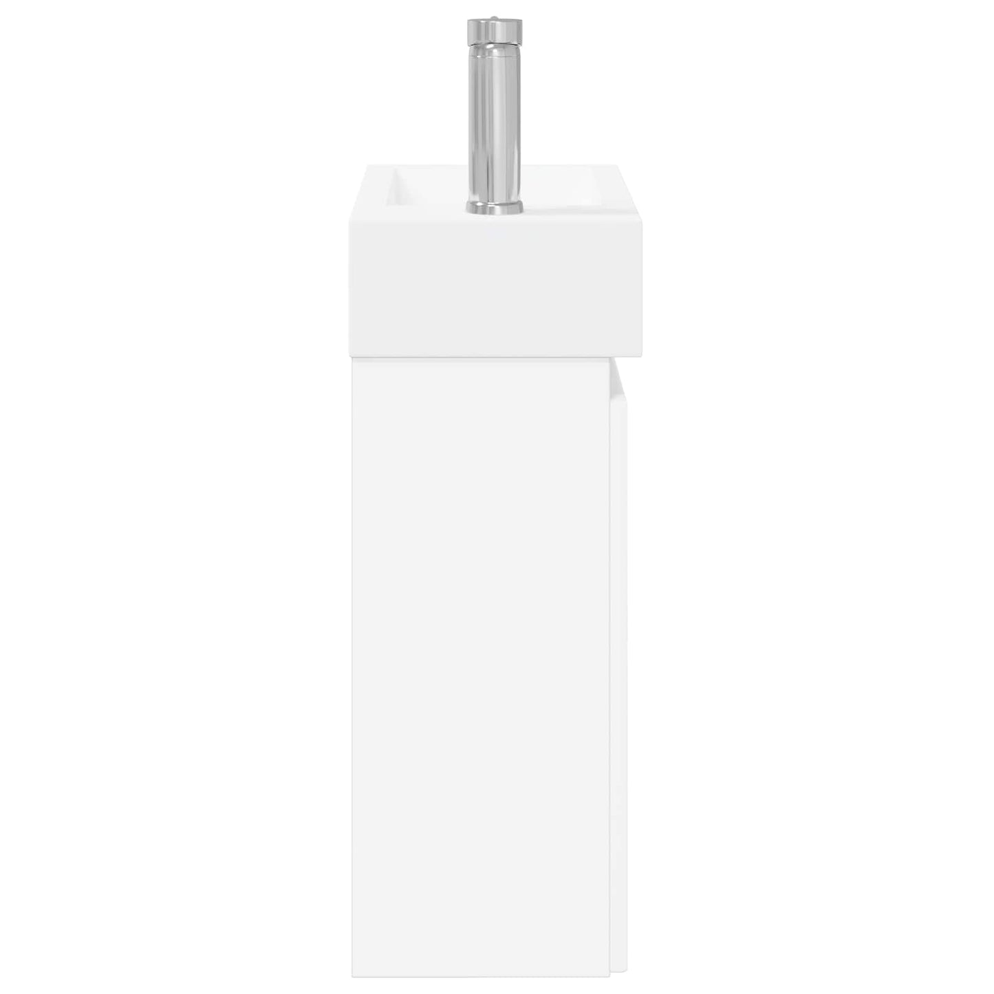 vidaXL Bathroom Vanity Unit with Tap White 45.5 x 22.5 x 84 cm