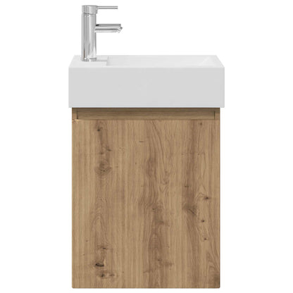 vidaXL Bathroom Vanity Unit with Tap Artisan Oak 45.5 x 22.5 x 84 cm