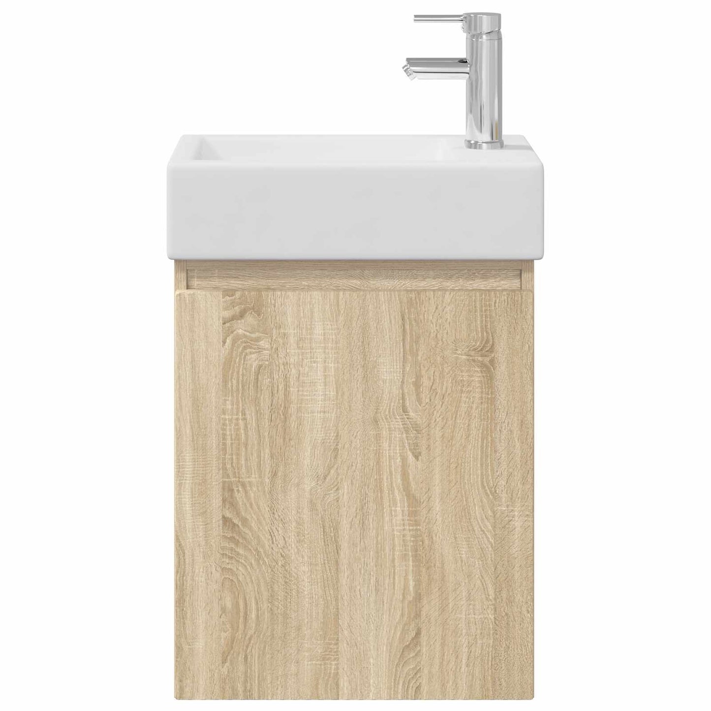 vidaXL Bathroom Vanity Unit with Tap Sonoma Oak 45.5 x 22.5 x 84 cm