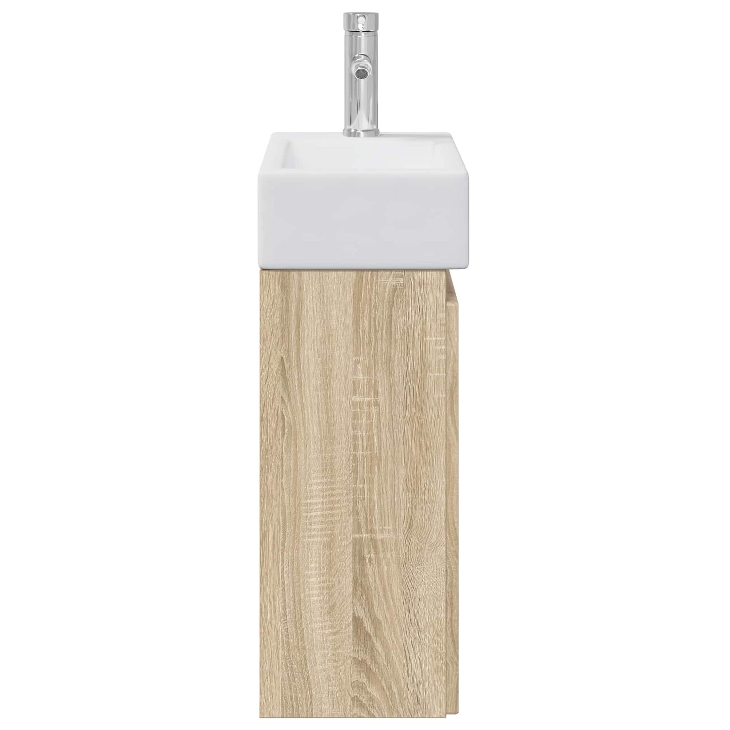 vidaXL Bathroom Vanity Unit with Tap Sonoma Oak 45.5 x 22.5 x 84 cm