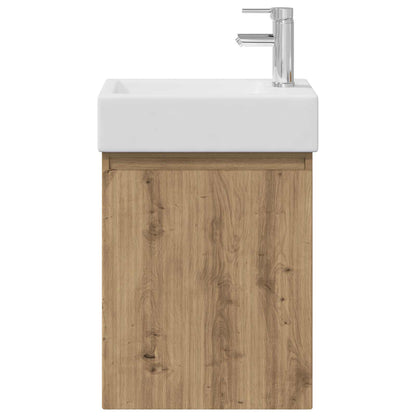 vidaXL Bathroom Vanity Unit with Tap Artisan Oak 45.5 x 22.5 x 84 cm