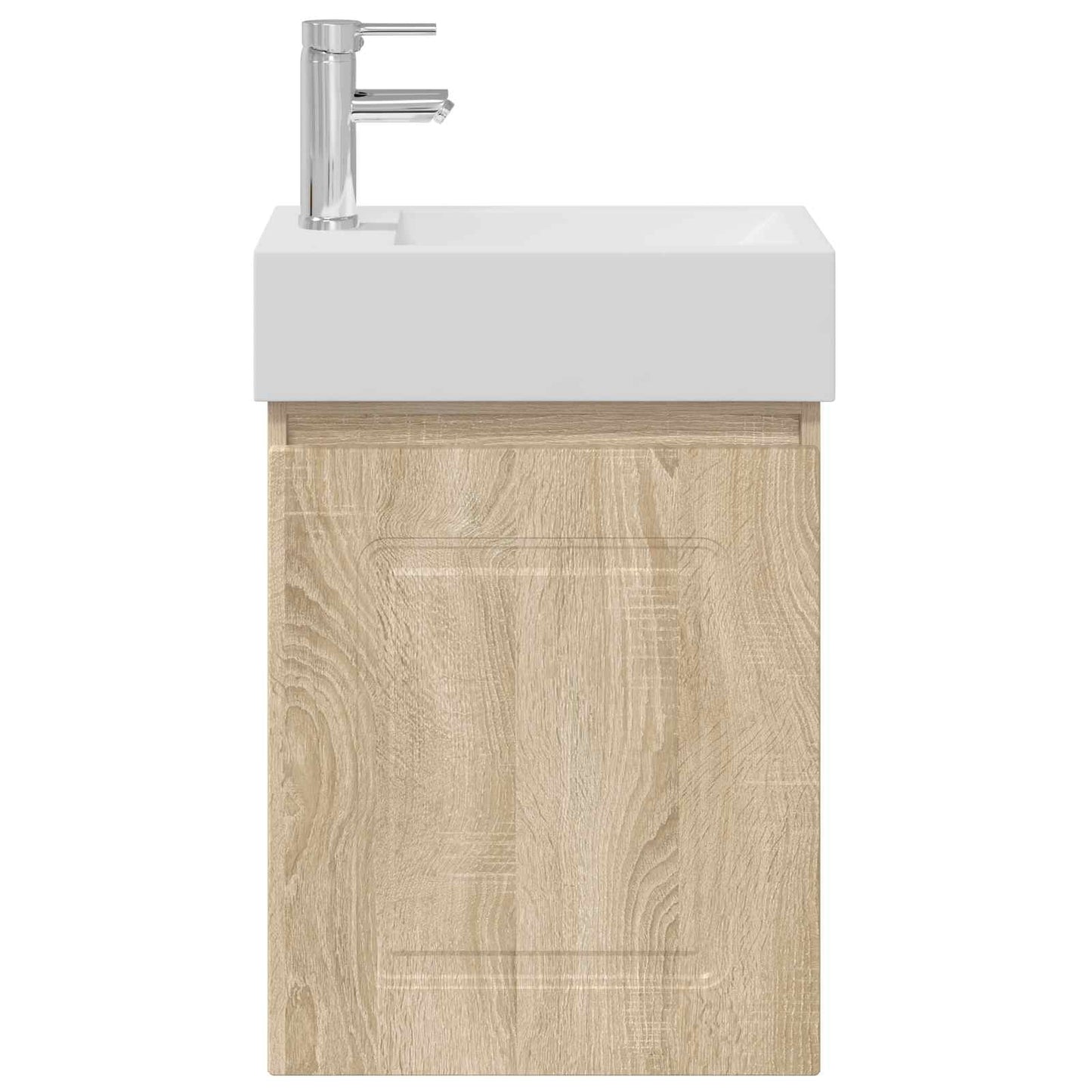 vidaXL Bathroom Vanity Unit with Tap Sonoma Oak 45.5 x 22.5 x 84 cm
