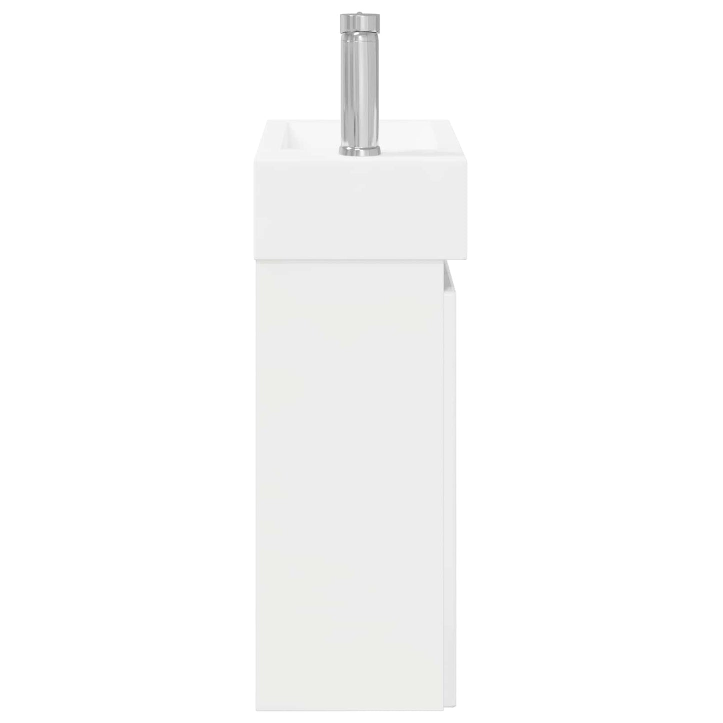 vidaXL Bathroom Vanity Unit with Tap High Gloss White
