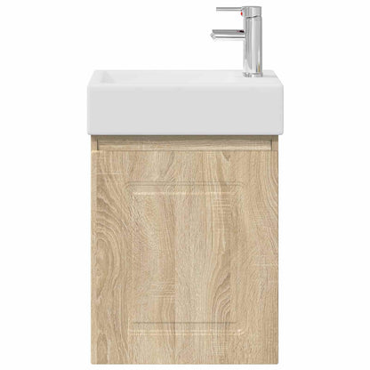 vidaXL Bathroom Vanity Unit with Tap Sonoma Oak 45.5 x 22.5 x 84 cm