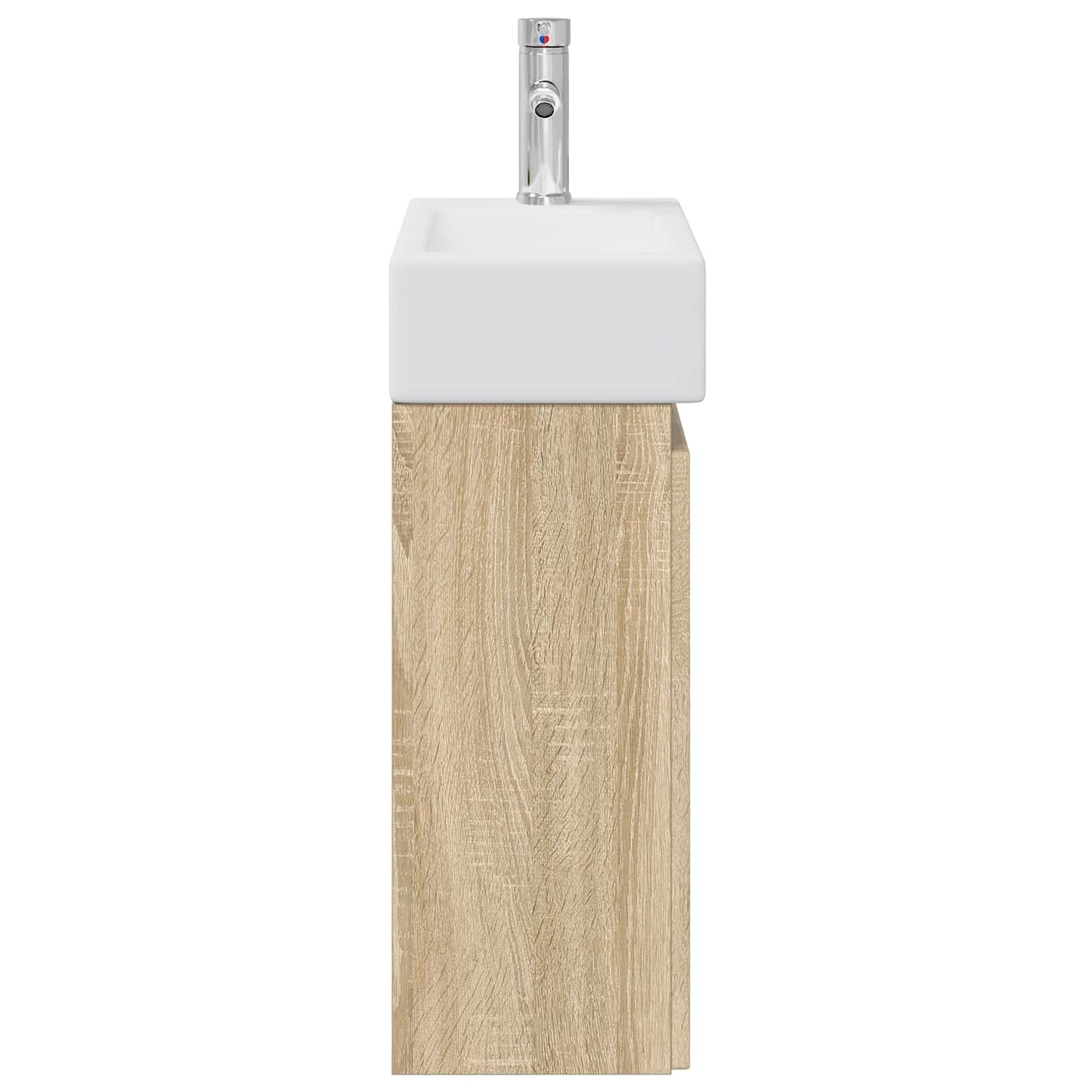 vidaXL Bathroom Vanity Unit with Tap Sonoma Oak 45.5 x 22.5 x 84 cm