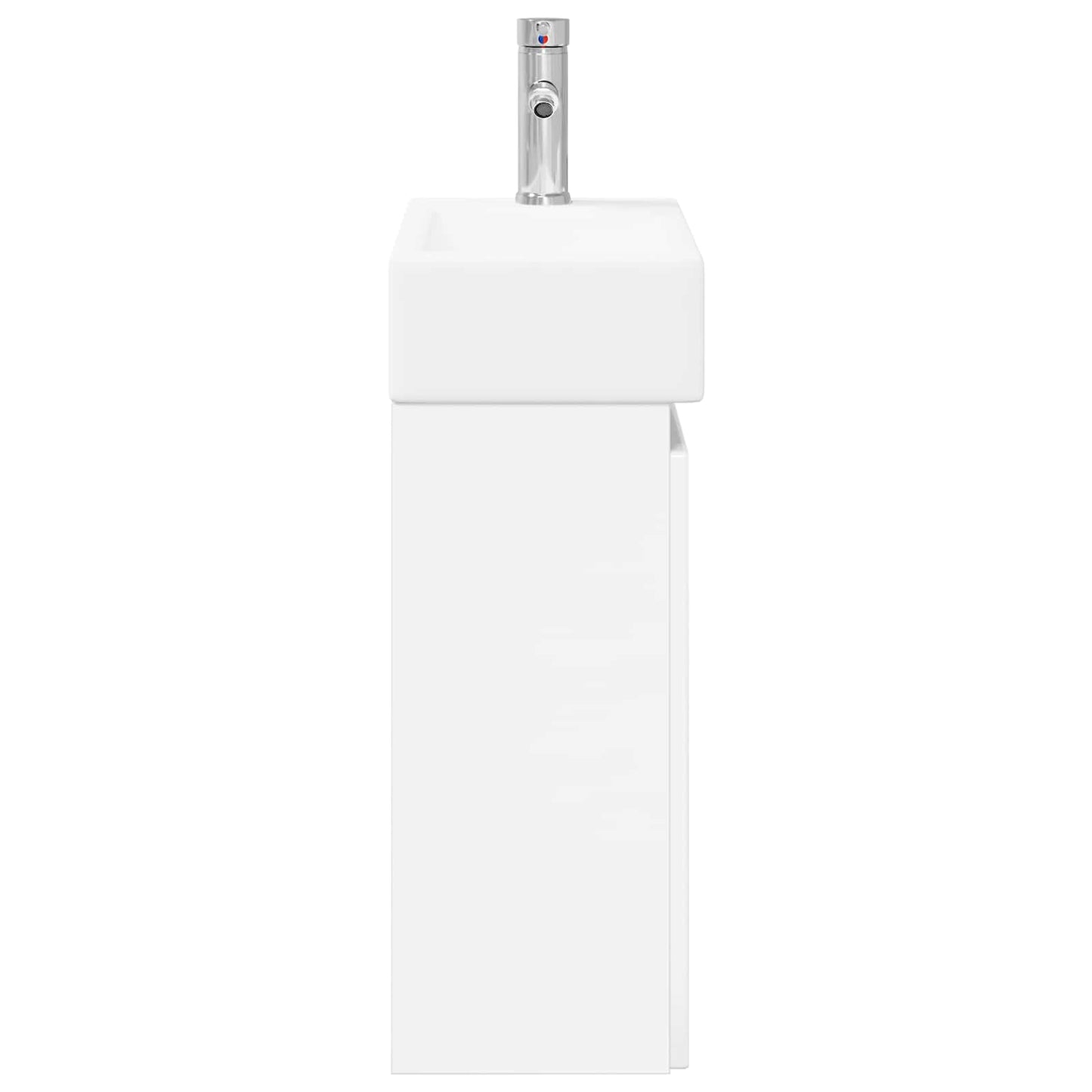 vidaXL Bathroom Vanity Unit with Tap High Gloss White