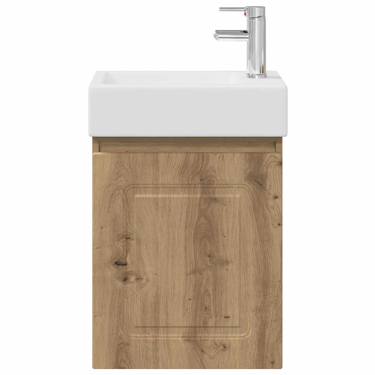 vidaXL Bathroom Vanity Unit with Tap Artisan Oak 45.5 x 22.5 x 84 cm