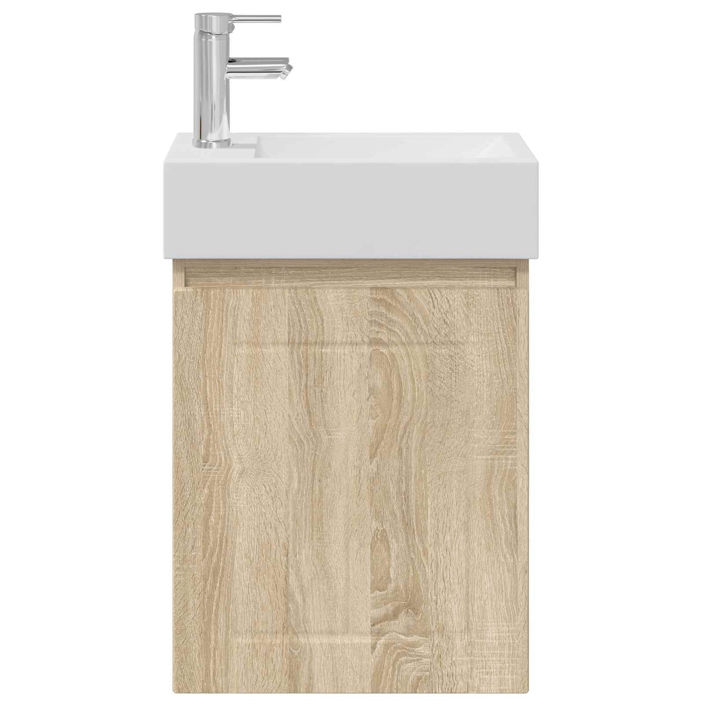 vidaXL Bathroom Vanity Unit with Tap Sonoma Oak 45.5 x 25.5 x 84 cm
