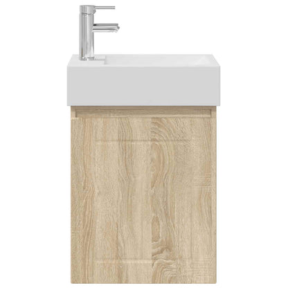vidaXL Bathroom Vanity Unit with Tap Sonoma Oak 45.5 x 25.5 x 84 cm