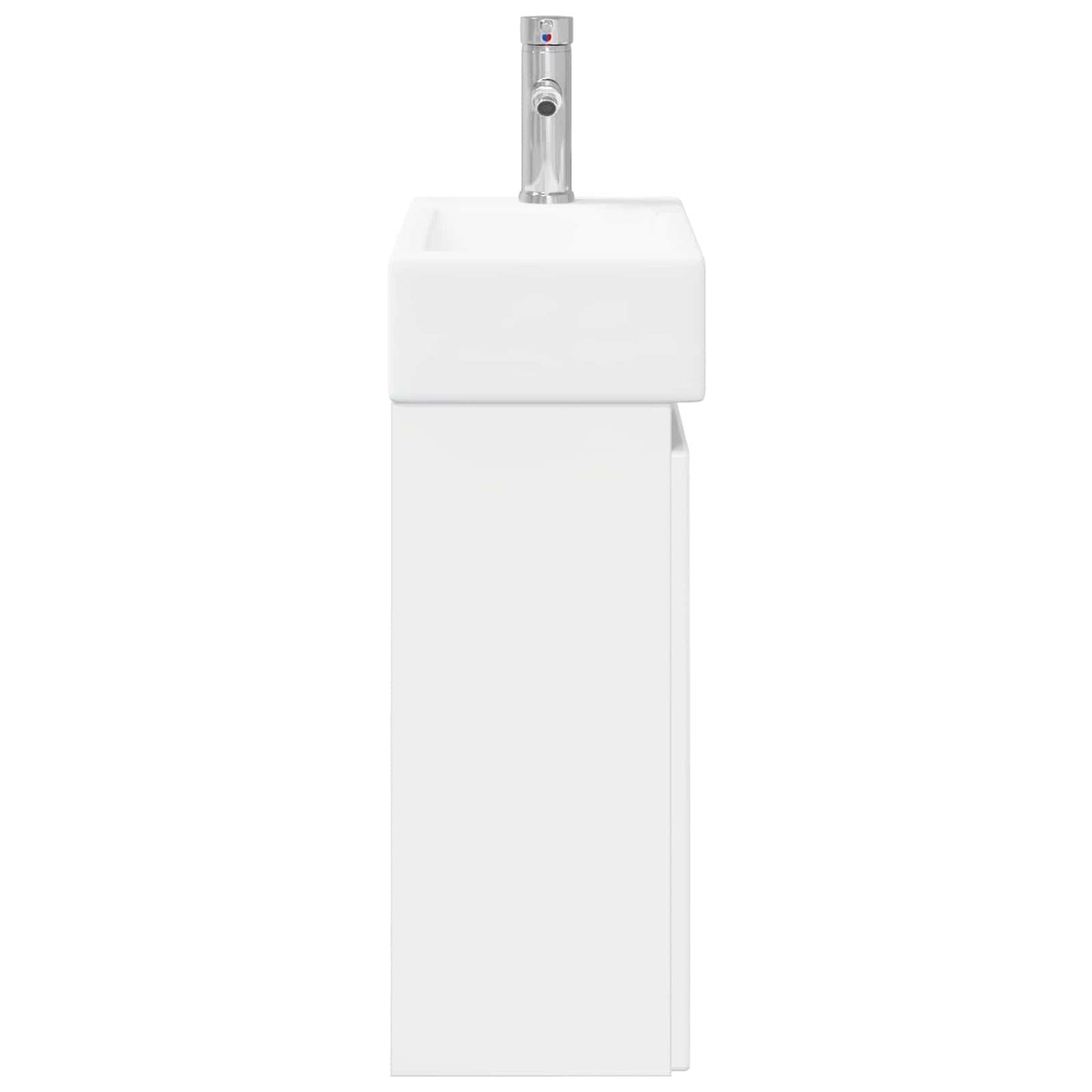 vidaXL Bathroom Vanity Unit with Tap High Gloss White