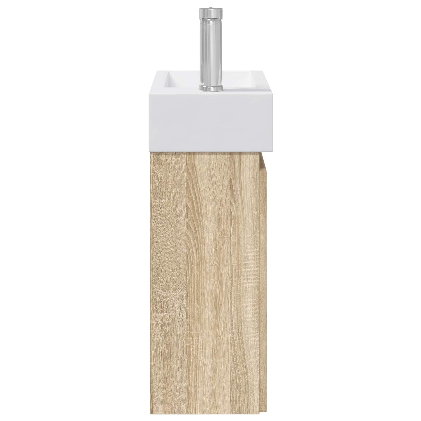 vidaXL Bathroom Vanity Unit with Tap Sonoma Oak 45.5 x 22.5 x 84 cm