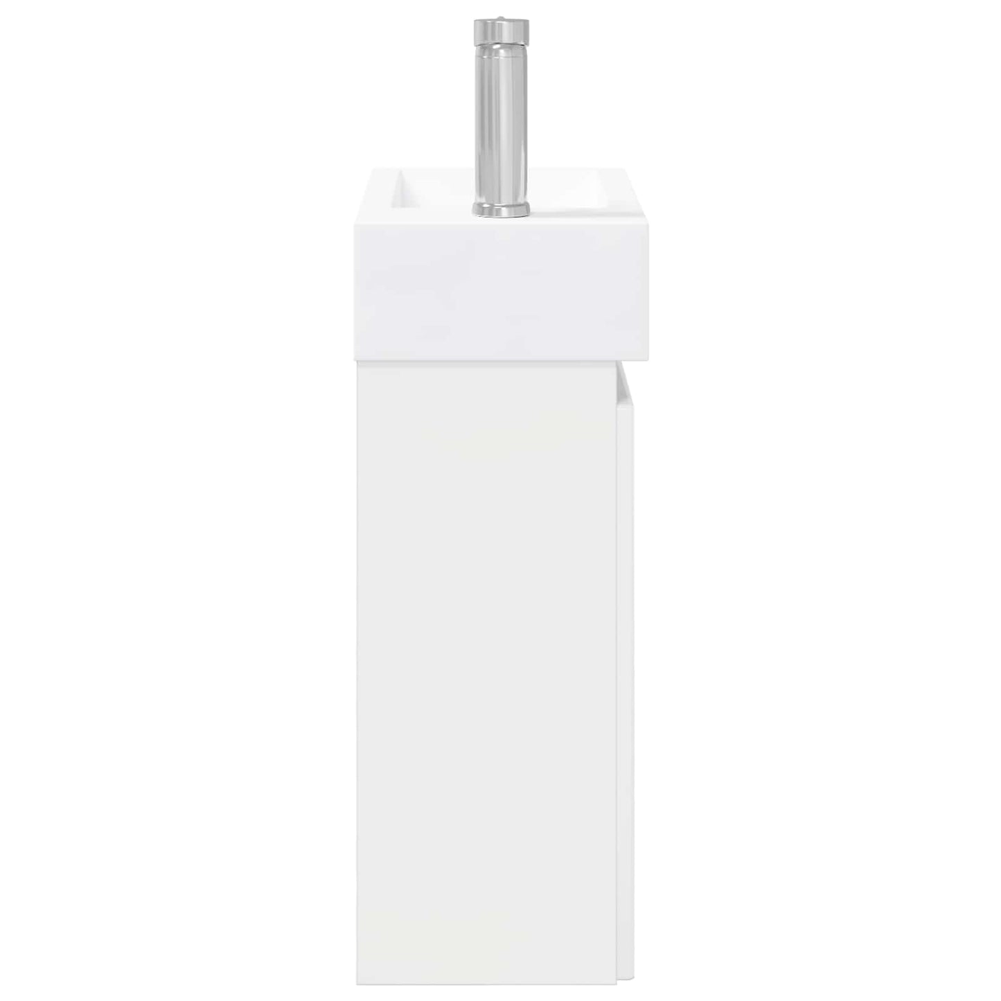 vidaXL Bathroom Vanity Unit with Tap High Gloss White