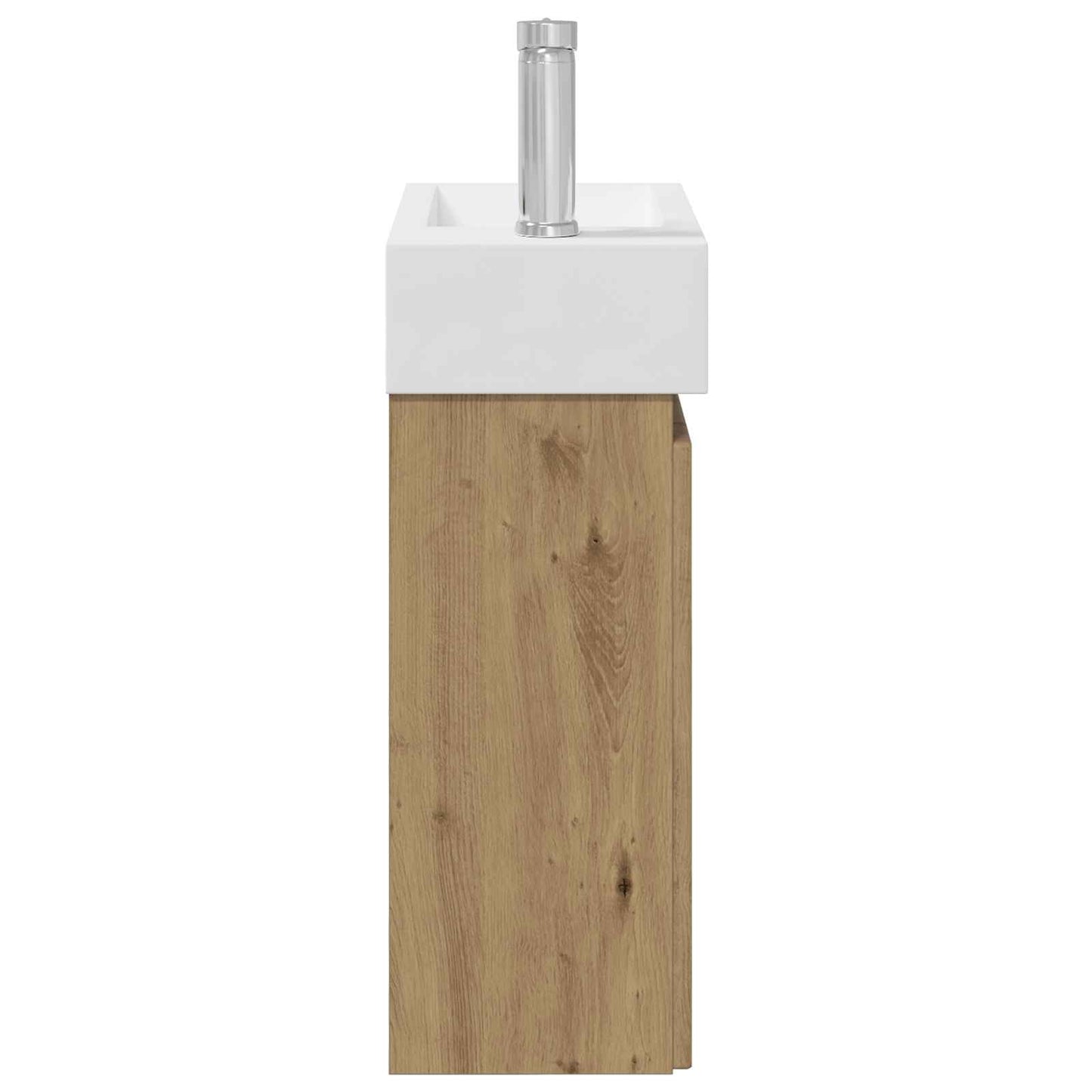 vidaXL Bathroom Vanity Unit with Tap Artisan Oak 45.5 x 22.5 x 84 cm