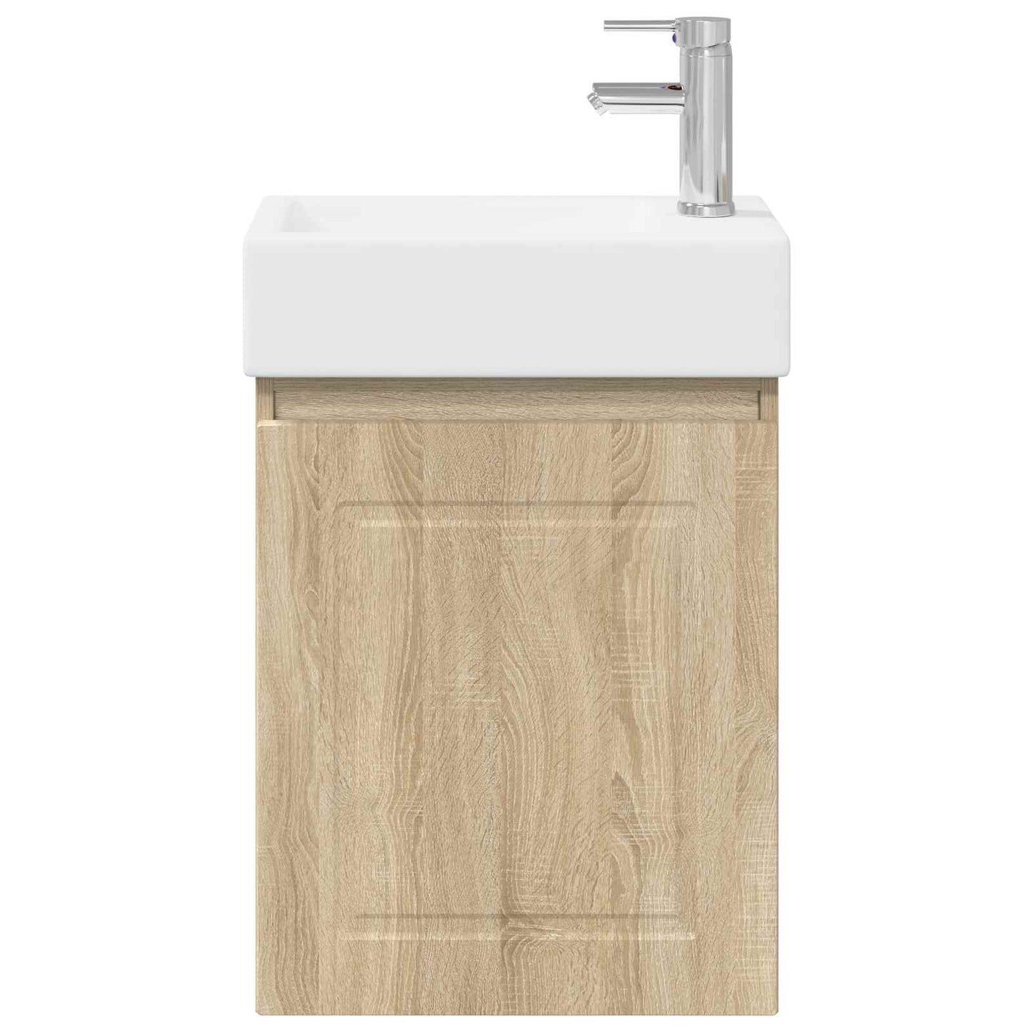 vidaXL Bathroom Vanity Unit with Tap Sonoma Oak 45.5 x 22.5 x 84 cm