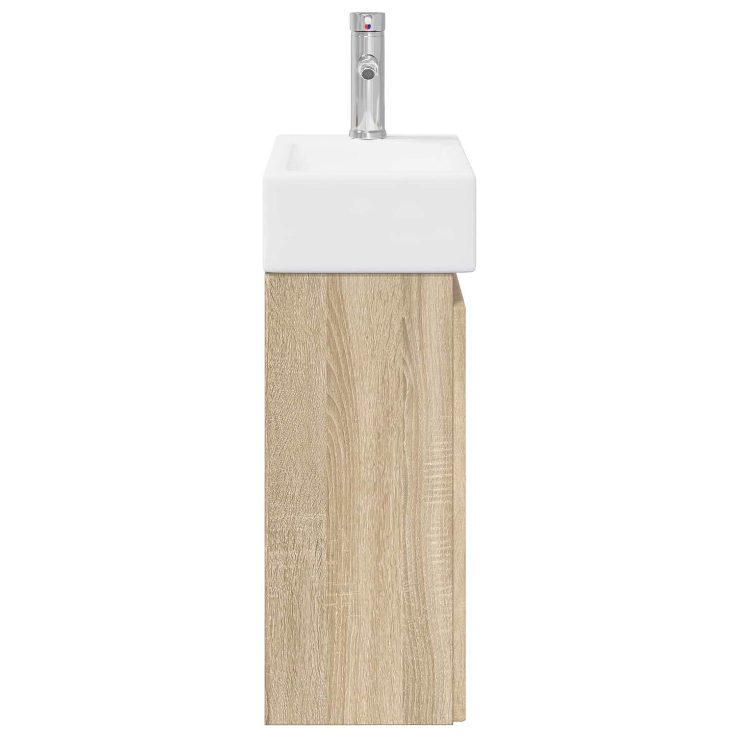 vidaXL Bathroom Vanity Unit with Tap Sonoma Oak 45.5 x 22.5 x 84 cm