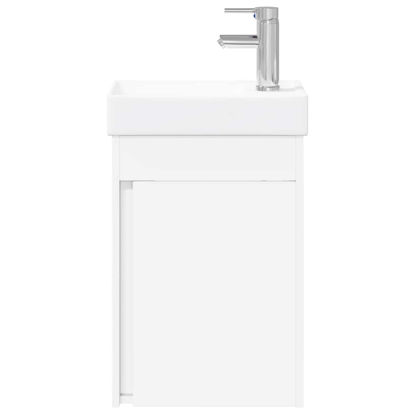 vidaXL Bathroom Vanity Unit with Tap White 40.5 x 22.5 x 62 cm