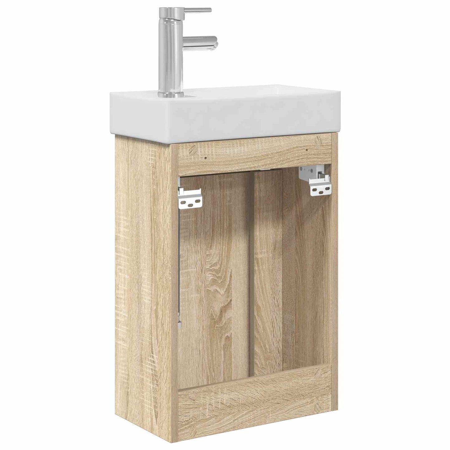 vidaXL Bathroom Vanity Unit with Tap Sonoma Oak 40.5 x 22.5 x 62 cm