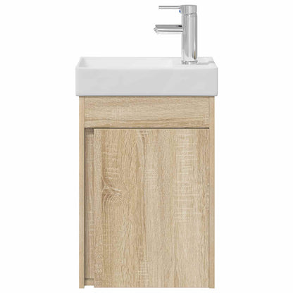 vidaXL Bathroom Vanity Unit with Tap Sonoma Oak 40.5 x 22.5 x 62 cm