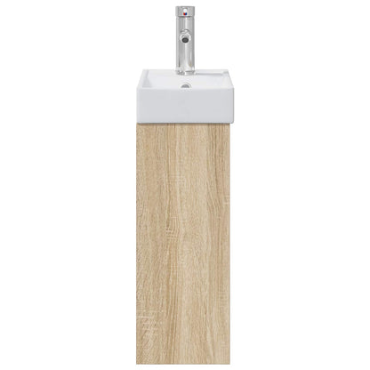 vidaXL Bathroom Vanity Unit with Tap Sonoma Oak 40.5 x 22.5 x 62 cm