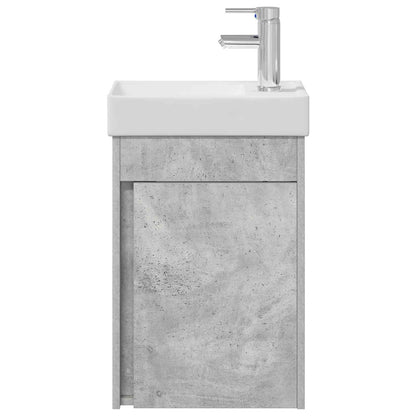 vidaXL Bathroom Vanity Unit with Tap Concrete Grey 40.5 x 22.5 x 62 cm
