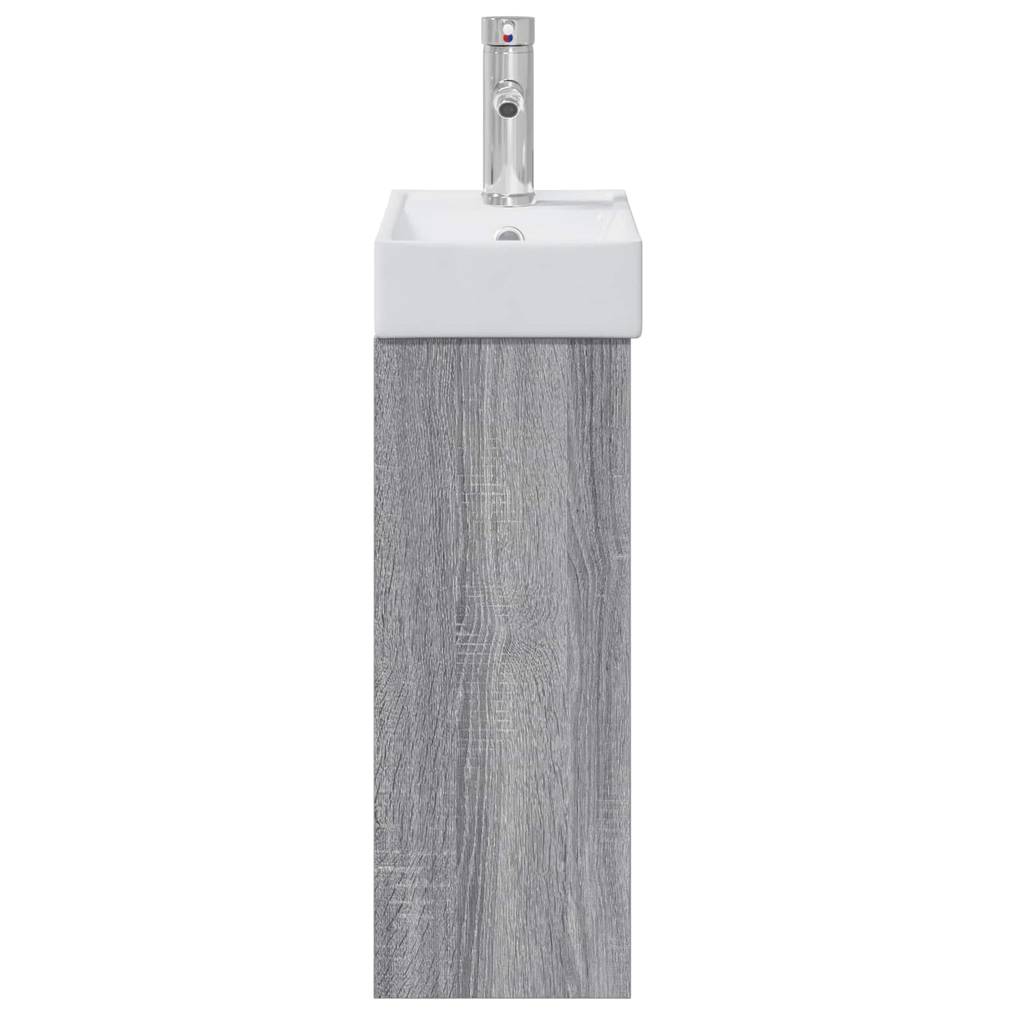 vidaXL Bathroom Vanity Unit with Tap Grey Sonoma 40.5 x 22.5 x 62 cm