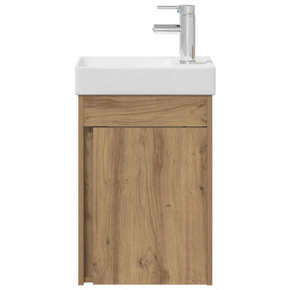 vidaXL Bathroom Vanity Unit with Tap Artisan Oak 40.5 x 22.5 x 62 cm